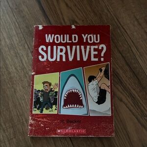 Scholastic Would You Survive? Red Cover with Illustrated Panels